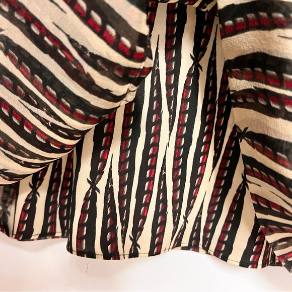 Diane von Furstenberg Silk Wool Ailis Pheasant Feather Print Dress 8 Vintage DVF - Picture 8 of 16